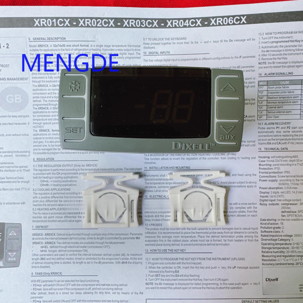 Dixell XR06CX-5N4C7 XR06CX 온도 컨트롤러 프로브센서 포함