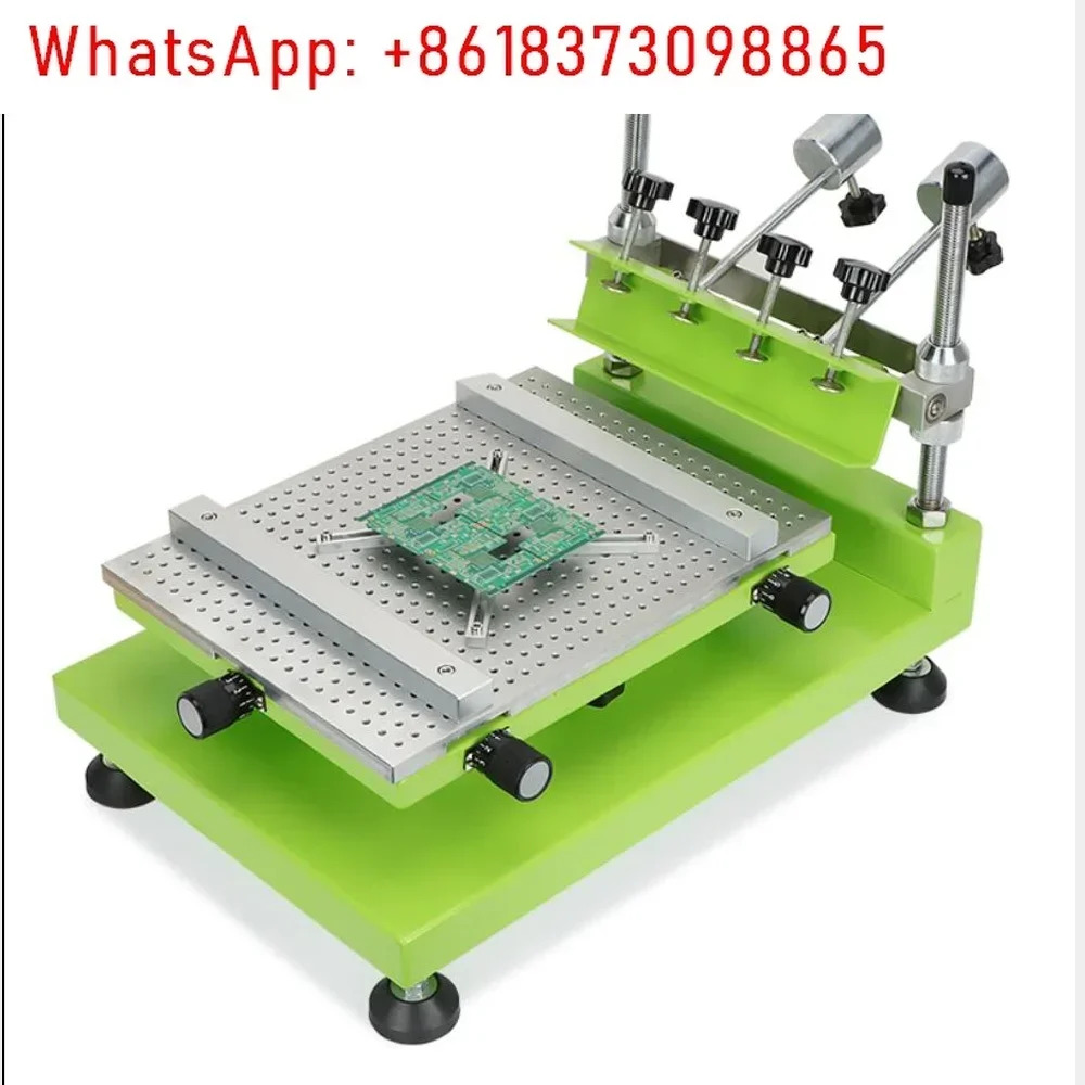 280X320MM 플레이트 고정밀 수동 스크린 인쇄기 SMT 솔더 페이스트 PCB 회로 기판 소형 평면 장비