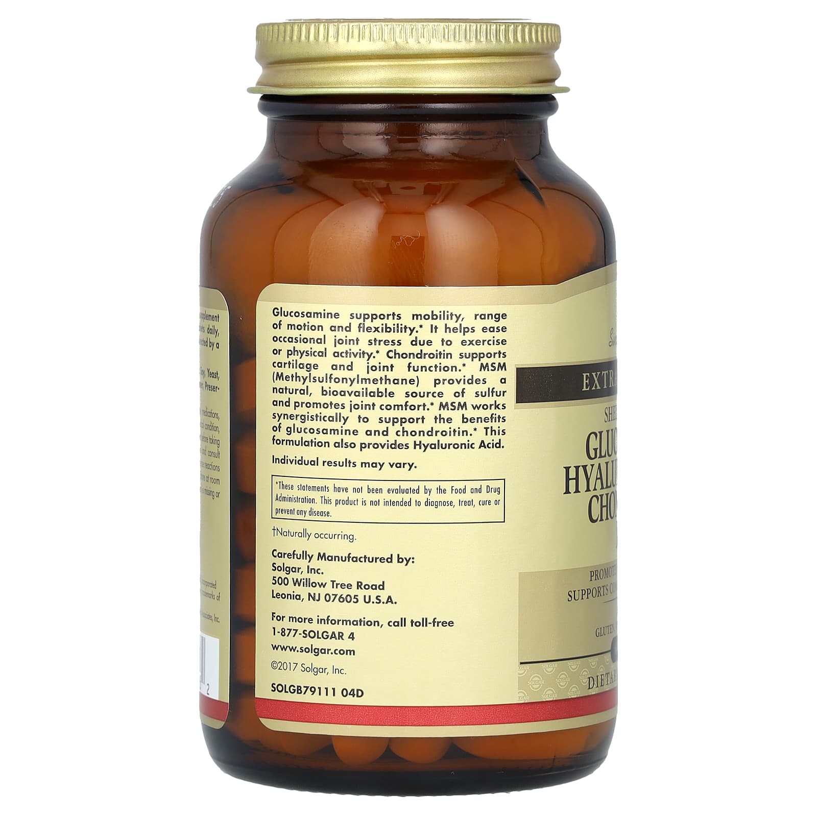 솔가 글루코사민 히알루론산 콘드로이친 MSM 1500mg 60정, 2개 - 상세 이미지 3