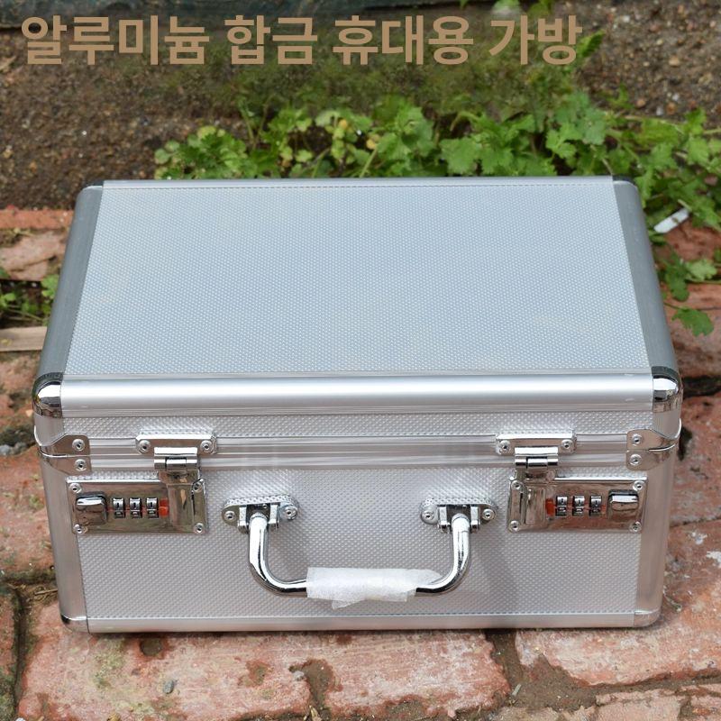 휴대용 금고 가방 귀중품 잠금장치 돈통 보관 40 x 30x15 이중 조합 자물쇠 - 상세 이미지 5