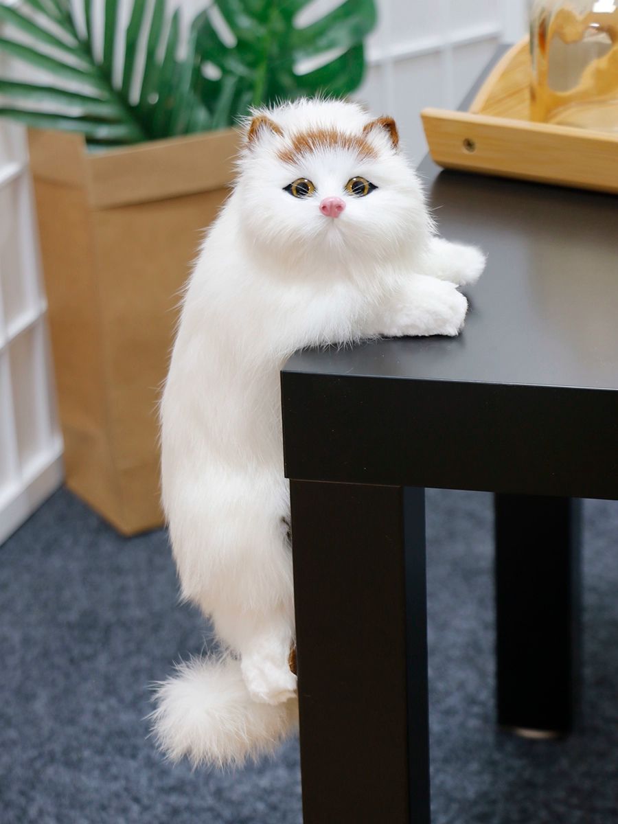 리얼 고양이 인형 수제 장식 매달린 장식품 리얼리티 피규어 - 상품 이미지
