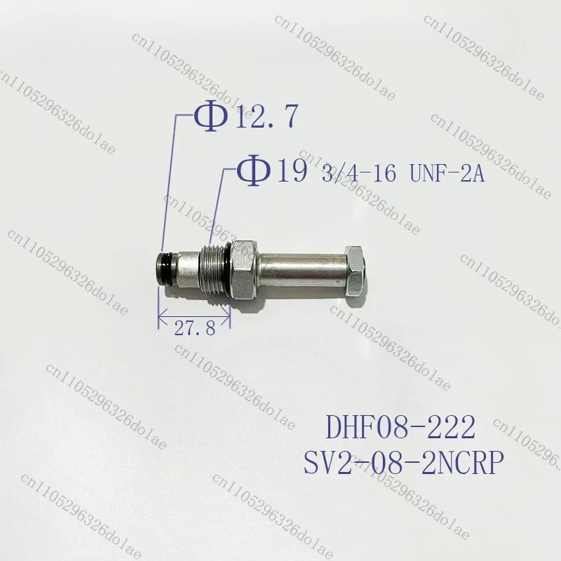 솔레노이드 밸브 DHF08-222/SV2-08-2NCRP 유압 나사형 카트리지 이위치 이방향 단방향 일반적으로 닫힘