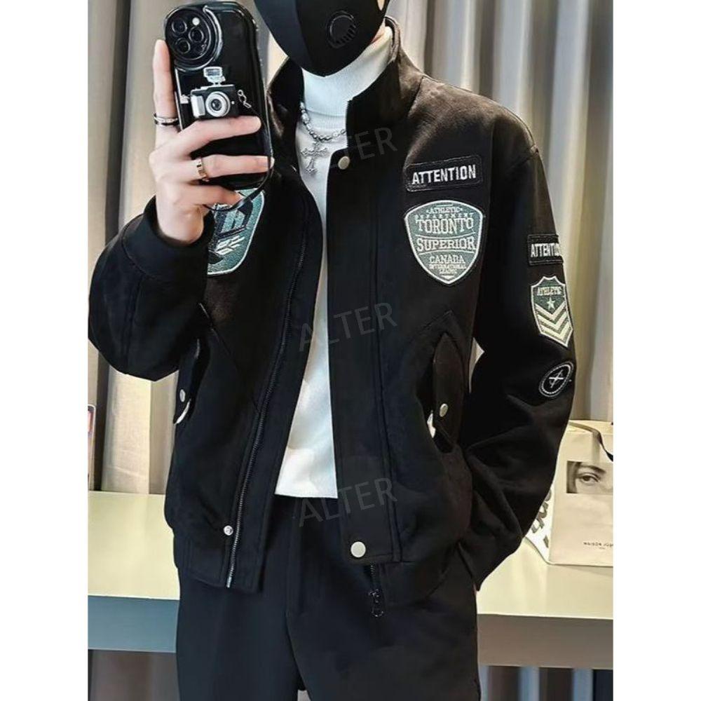 패딩 항공 바시티 오버핏 캐주얼 숏 가을 바람막이 잠바 자켓 겨울 미군 점퍼 크림 화이트 S - 상세 이미지 3
