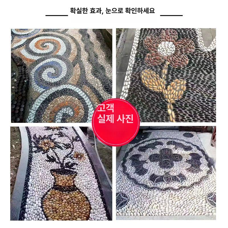 돌 스톤 인테리어 어항용 마당 분갈이 조경 엔지니어링 25.0kg 스탠다드 블랙스톤 4 6cm - 상세 이미지 5