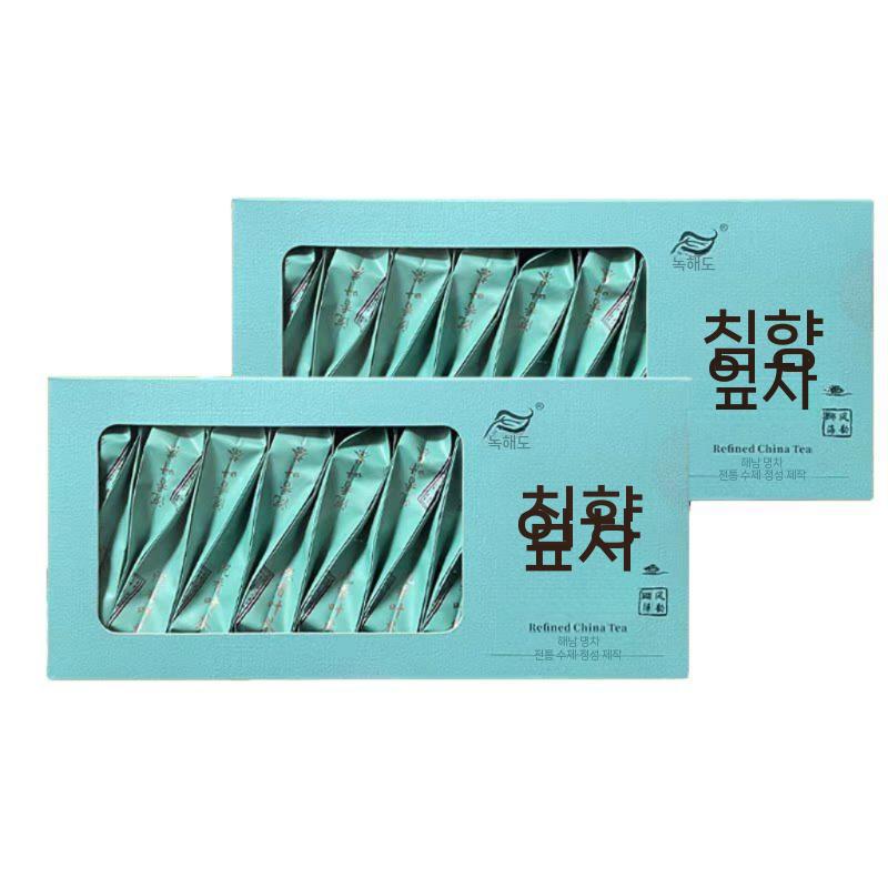 침향잎차 상자포장 백목침향 상자 티 중국차 녹차 티백 쌍화차 침향 포장 - 상품 이미지