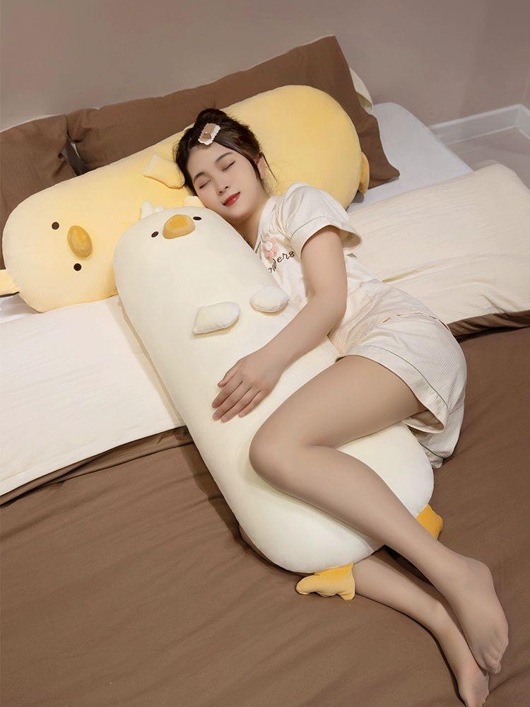 오리 인형 러버덕 대형 수면유도 모찌 안아주는 반려 밀키화이트 90cm - 상세 이미지 3