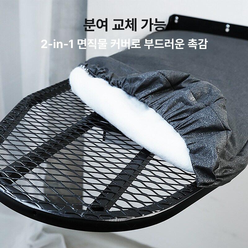 벽걸이형 다리미 판 걸이 받침대 다림질 빌트인 폴딩 옷장 - 상세 이미지 4