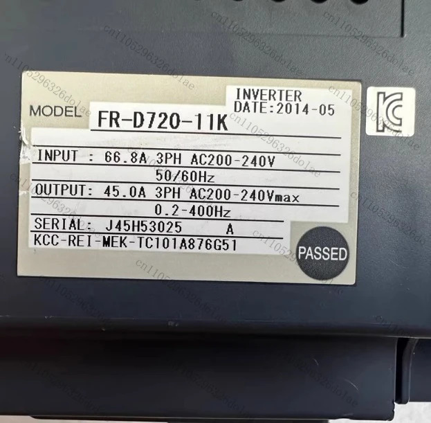 1개 FR-D720-11K 주파수 변환기 220V/11KW 리퍼 완료 OK