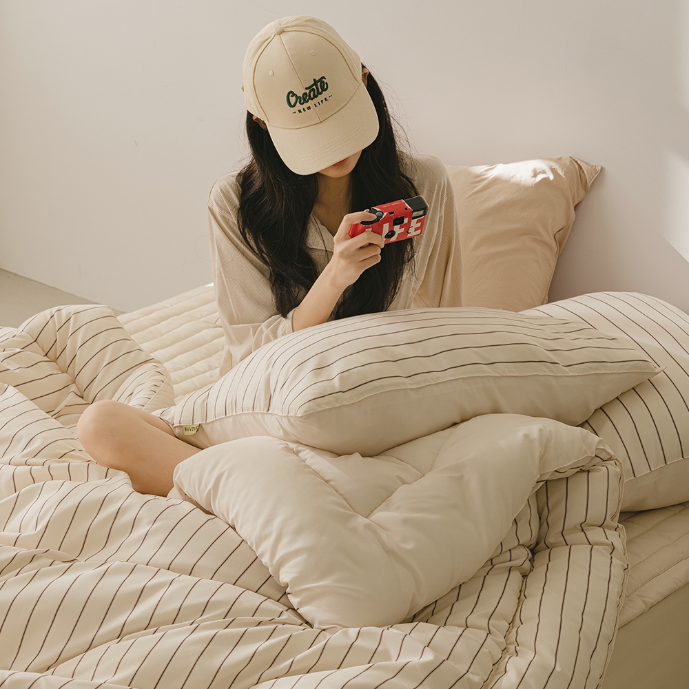 바자르 시리얼 먼지없는 봄 가을 사계절 차렵 이불 패드세트 SS