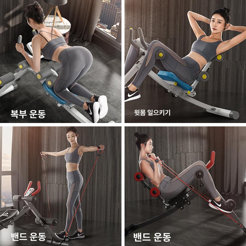 프리미엄 코어 뱃살 운동기구 옆구리 복근 훈련 허리 1 프리미엄 퍼플 앤 화이트 - 상세 이미지 5