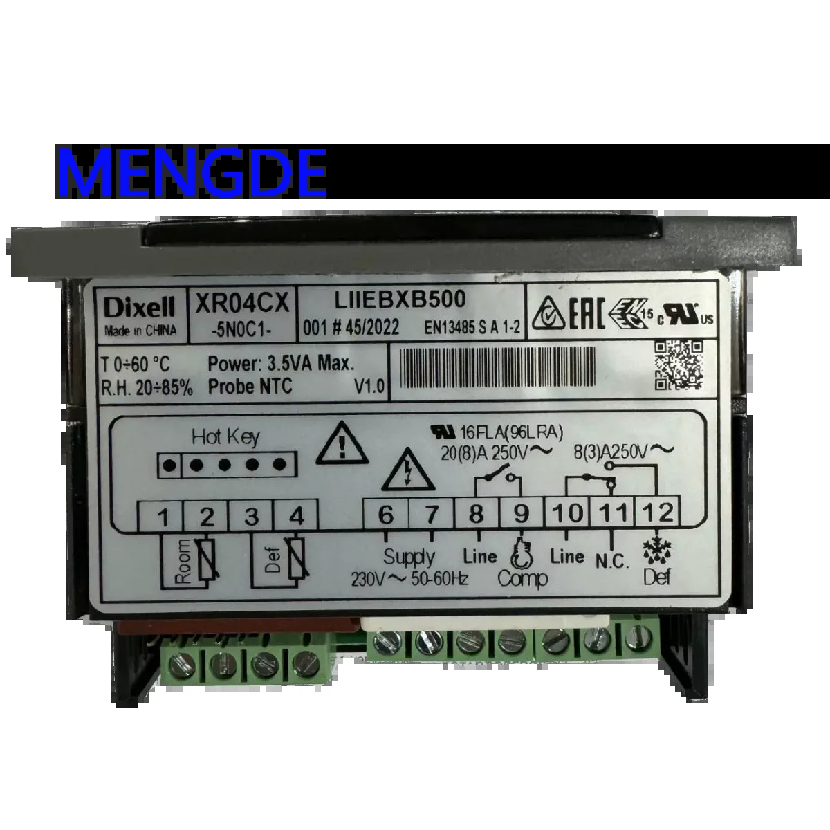 Dixell XR04CX-5N0C1 XR04CX 온도 컨트롤러 듀얼 프로브 센서제상 조절 장치 새 원본