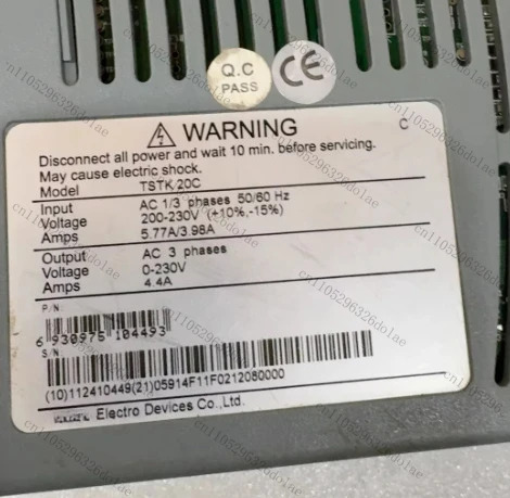 서보 드라이브 TSTK20C 입력 전압 200-230V 출력 0-230V 리퍼 완료