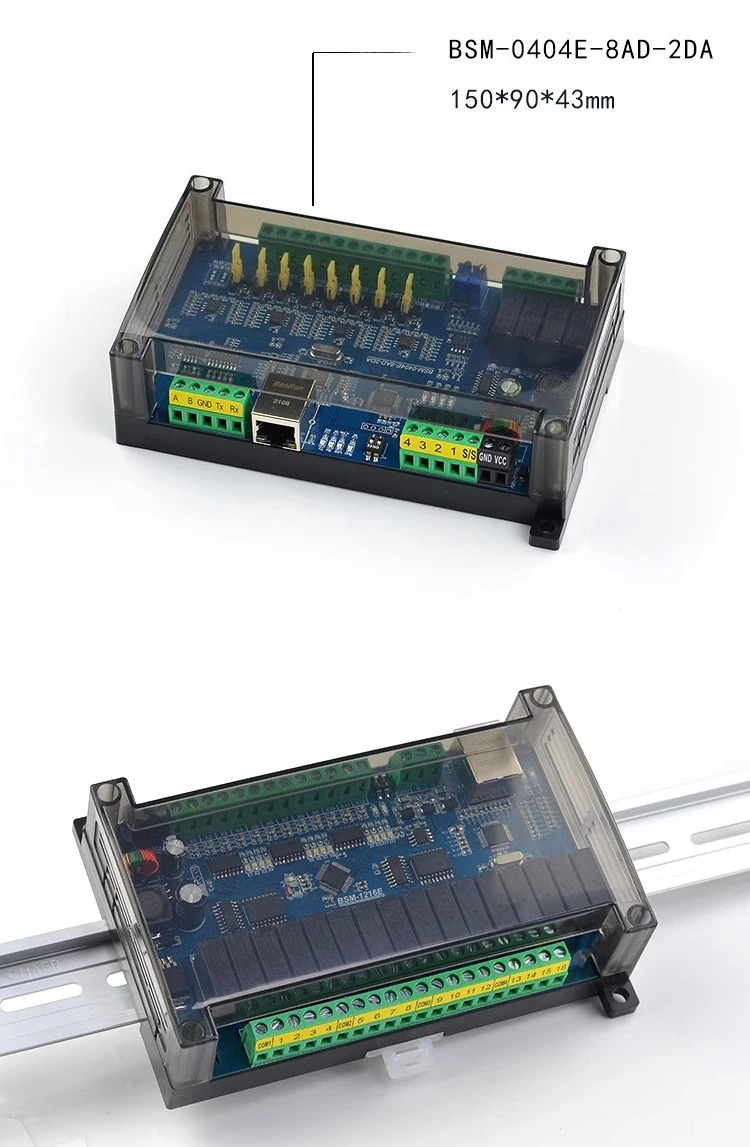 이더넷 원격 제어 IO 데이터 수집 모듈 RS232/485 RJ45 Modbus TCP/RTU/UDP 릴레이 트랜지스터 BSM-0404E BSM-1216E