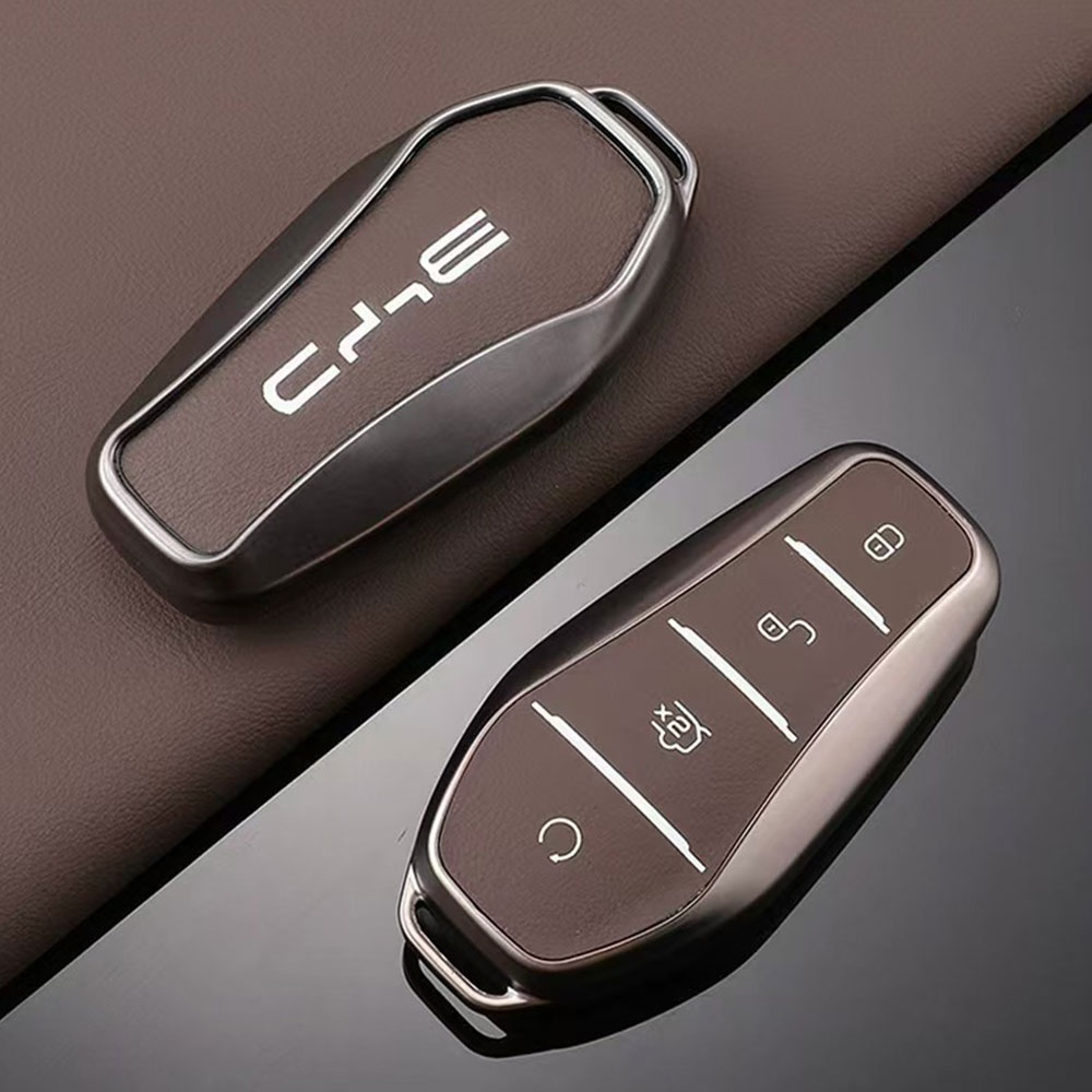 레더 BYD 전용 씨라이언7 차키케이스 키홀더 키링 포함 BYD, SL-01, 어반브라운 - 상세 이미지 2