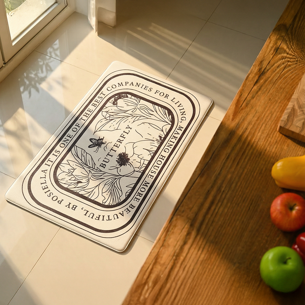 포시엘라 pvc 주방 매트 키친 싱크대 부엌 발매트 북유럽 75x45