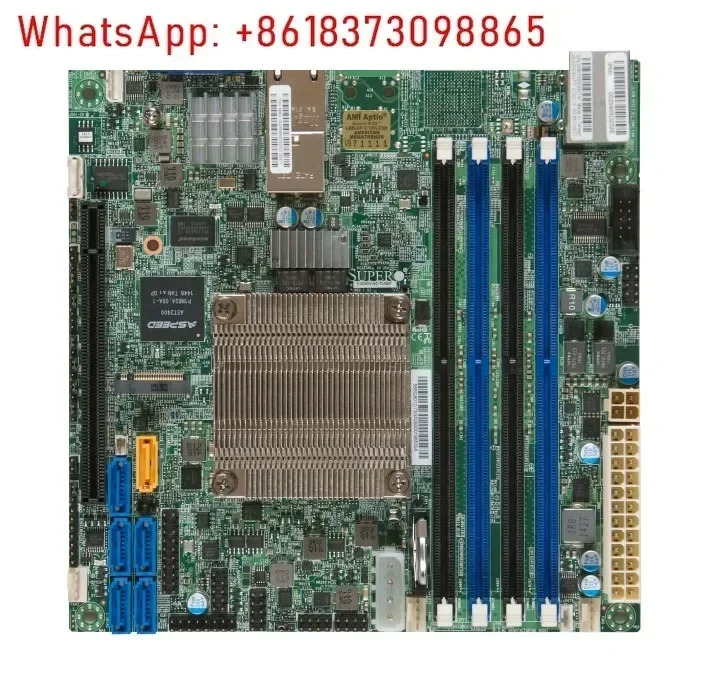 X10SDV-4C-TLN2F 서버 ITX 마더보드 XEON D1521 듀얼기가비트 이더넷 포트 Qunhui NAS