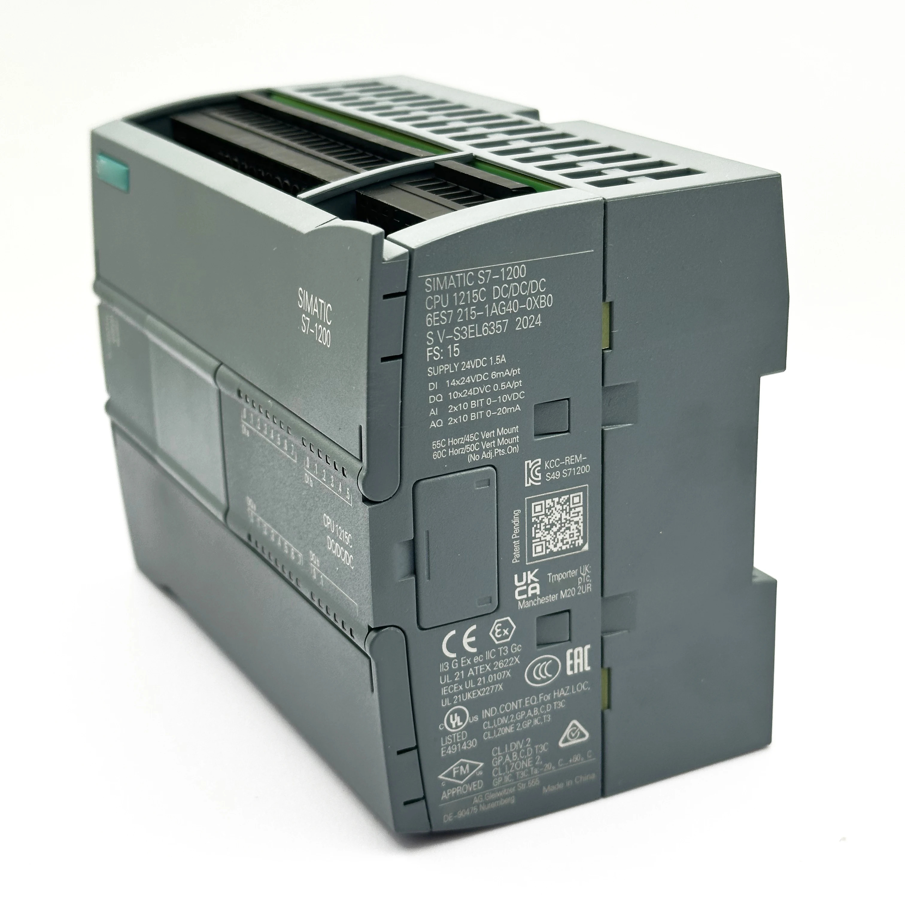 오리지널 PLC 제어기 S7-200 S7-300 S7-400 S7-1200 6ES7 215-1AG40-0XB0 6ES7214-1AG40-0XB0 모듈
