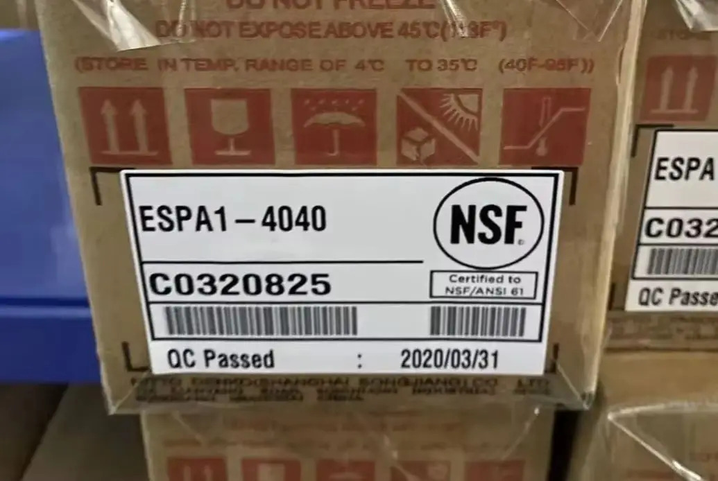 RO 멤브레YQS-4040 ESAP1-4040 ESPA2-4040 역삼투 4 인치