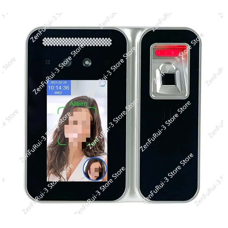 WiFi TCP/IP AI 얼굴인식 시출퇴근 기록기 생체인식 RFID NFC 카드 지문 인식 출입 통제 시스템
