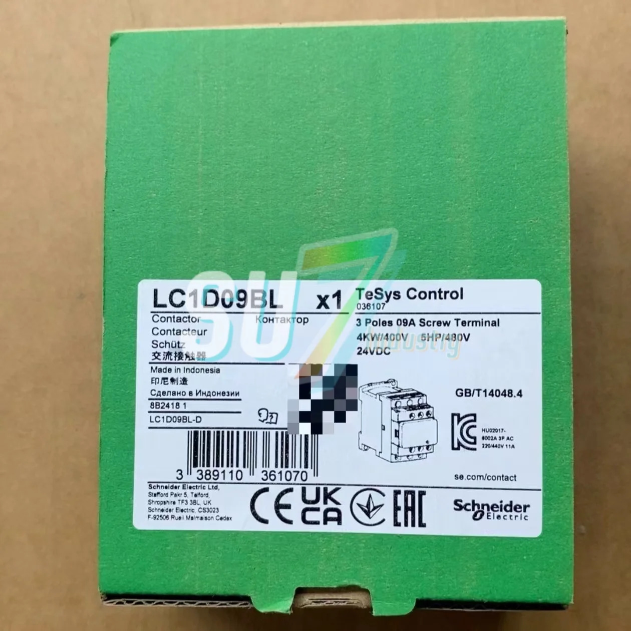 LC1D09BL 24VDC 접촉기 새