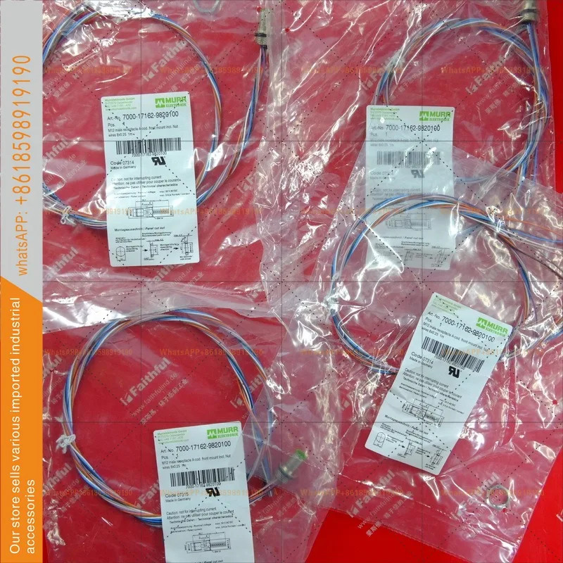 7000-17162-9820100 Murr 새 케이블 M12 8핀 1미터