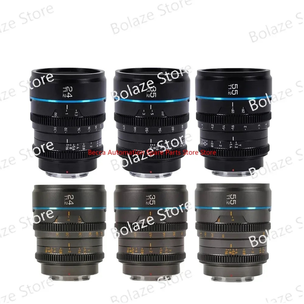 소니호환 E 후지 XF 캐논 FR M4/3 바요넷 카메라 24mm 35mm 55mm T1.2S35 영화 렌즈 대구경