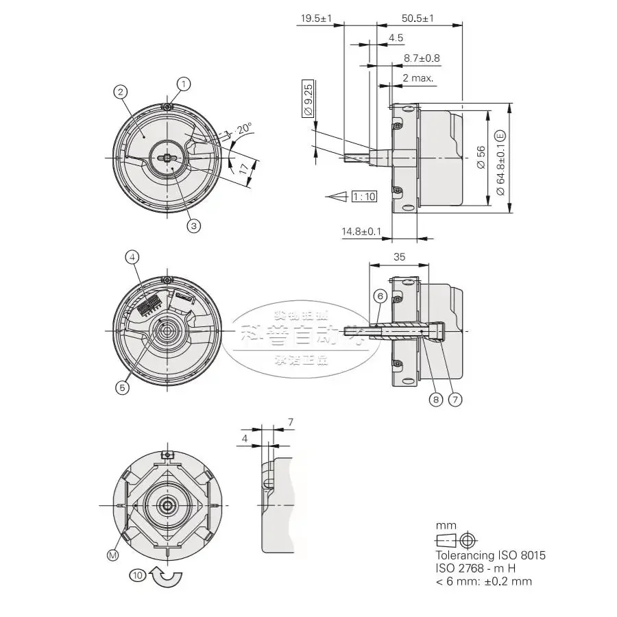 인코더 ERN1387.035-2048ID749147-02는 포장과 함께 됩니다.