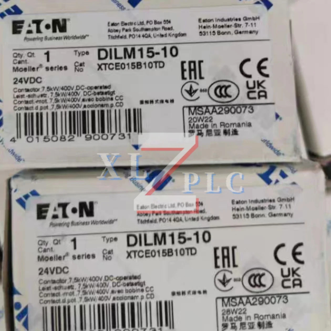 접촉기 원본 DILM15-10 24VDC DILM17-10RDC24 DILM17-10C-DS 220-240VDC