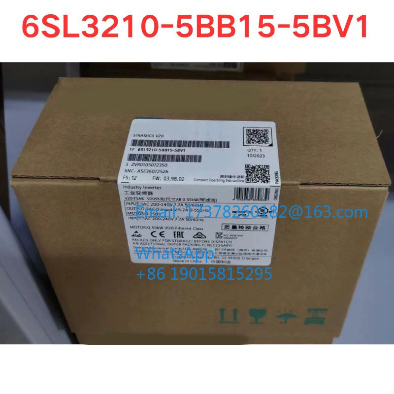 오리지널 6SL3210-5BB15-5BV1 인버터