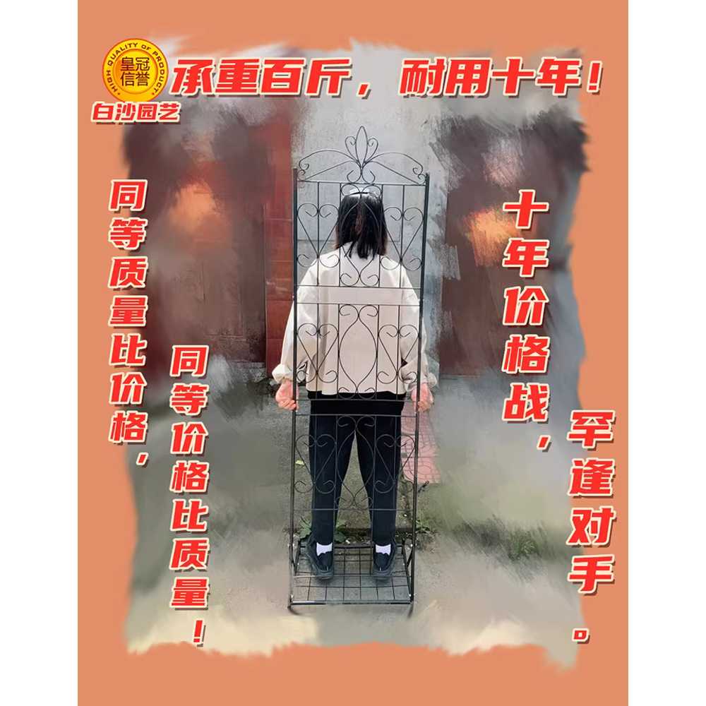 장미 넝쿨 지지대 지주대 식물 선반 야외인테리어 랙 C타입 와이드 블랙 대형 - 상세 이미지 4