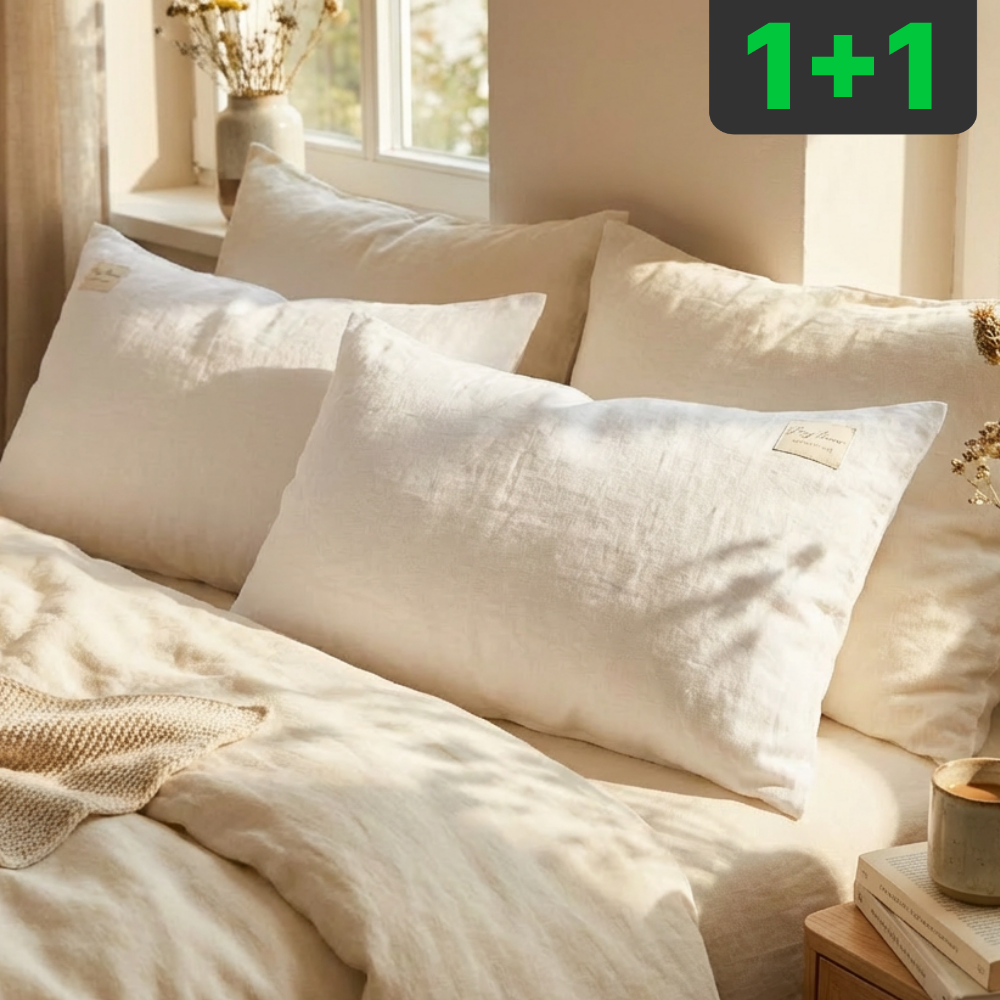 포니홈 1+1 순면 베개커버 2장 60수 호텔 자루형 베겟 커버 덮개 여행용 4060 제품 이미지