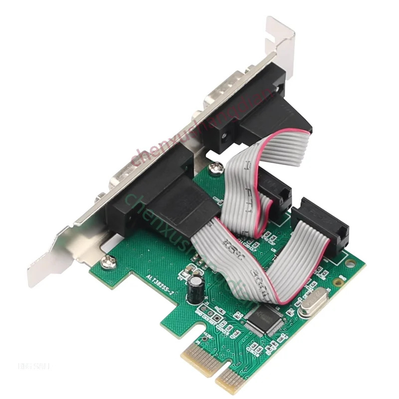 PCIE 직렬 포트 카드pcie to 듀얼 RS232 인터페이스 산업9 핀 COM