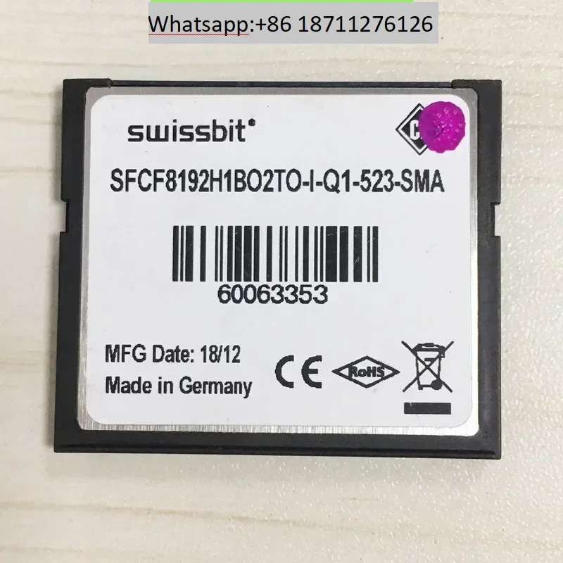 SWISSBIT CF 8G 산업등급 카드 8GB 광범온도 수치 제어 산업제어 시스템 SFCF8192
