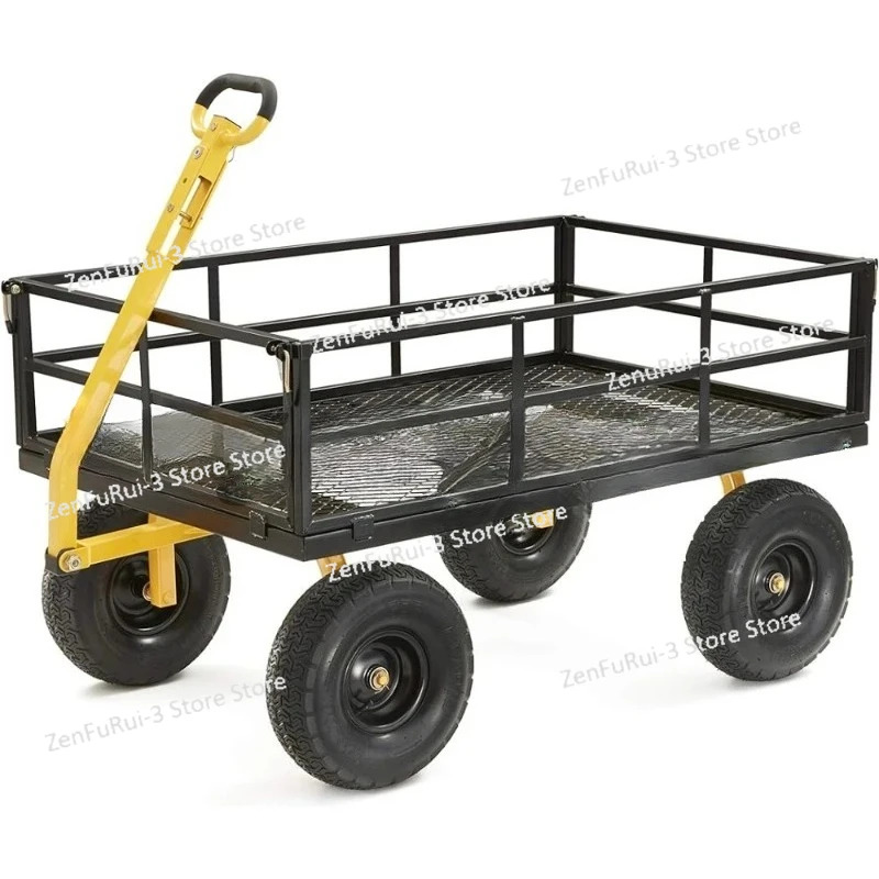 카트 GOR1400-COM 강철 견고컨버터블 2-in-1 핸들 탈착식 측면 12cu ft 1400lb 용량
