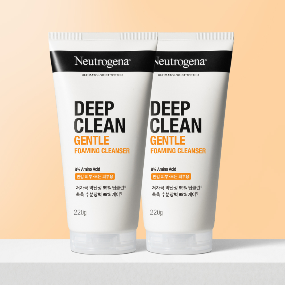 뉴트로지나 딥클린 젠틀 포밍 클렌저 220ml, 2개 제품 이미지