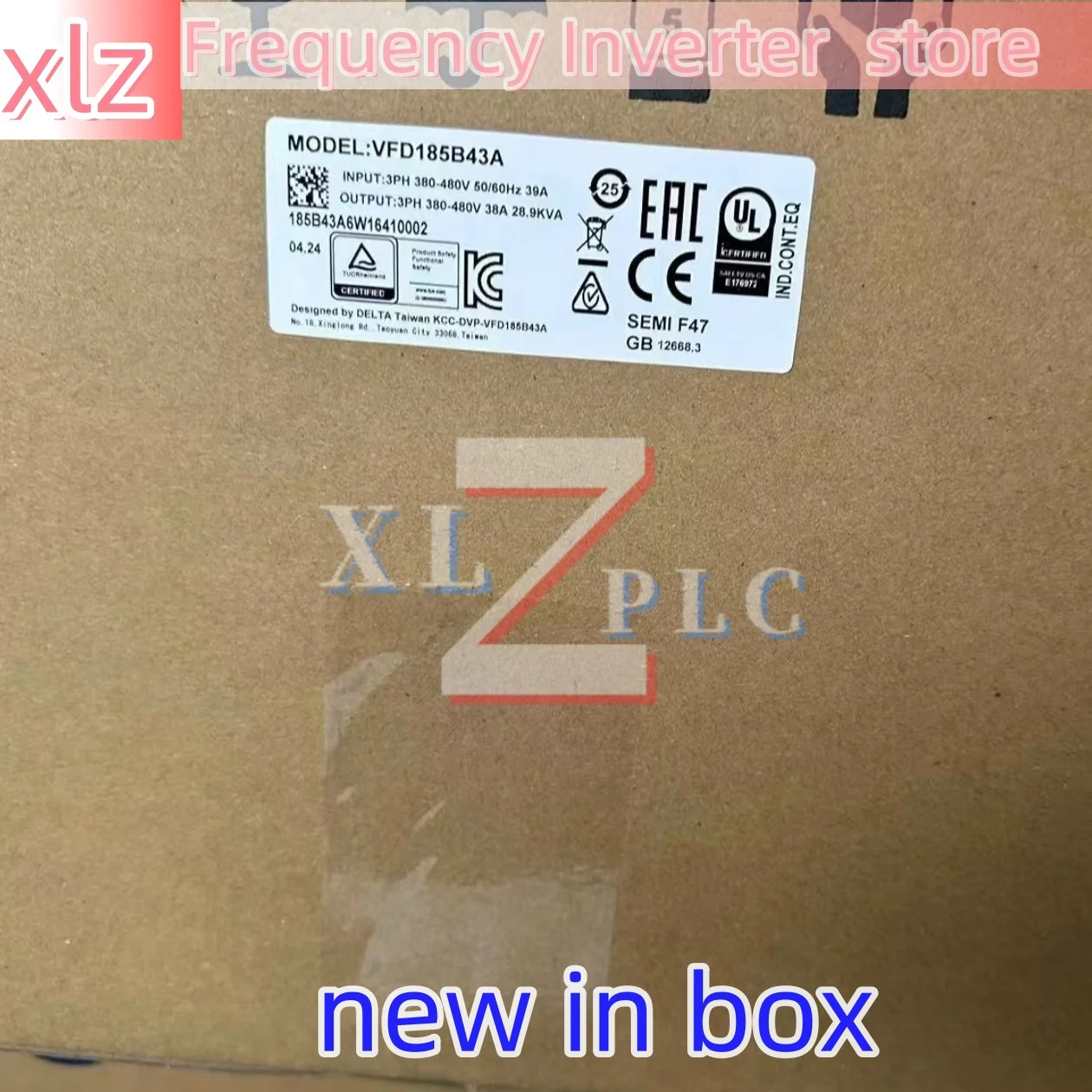 주파수 인버터 원본 VFD150V23A-2 VFD185B43A VFD185CP43B-21