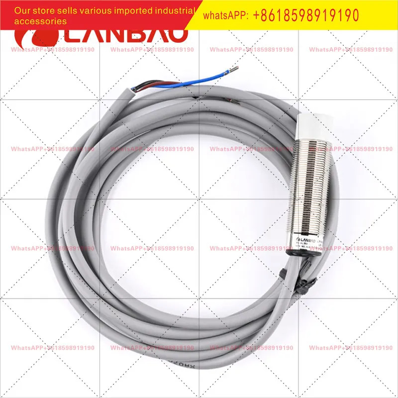 Lanbao LR18XBN08DNO 금속 원통형 센서 삼선 비매립형 8mm 유도 스위치