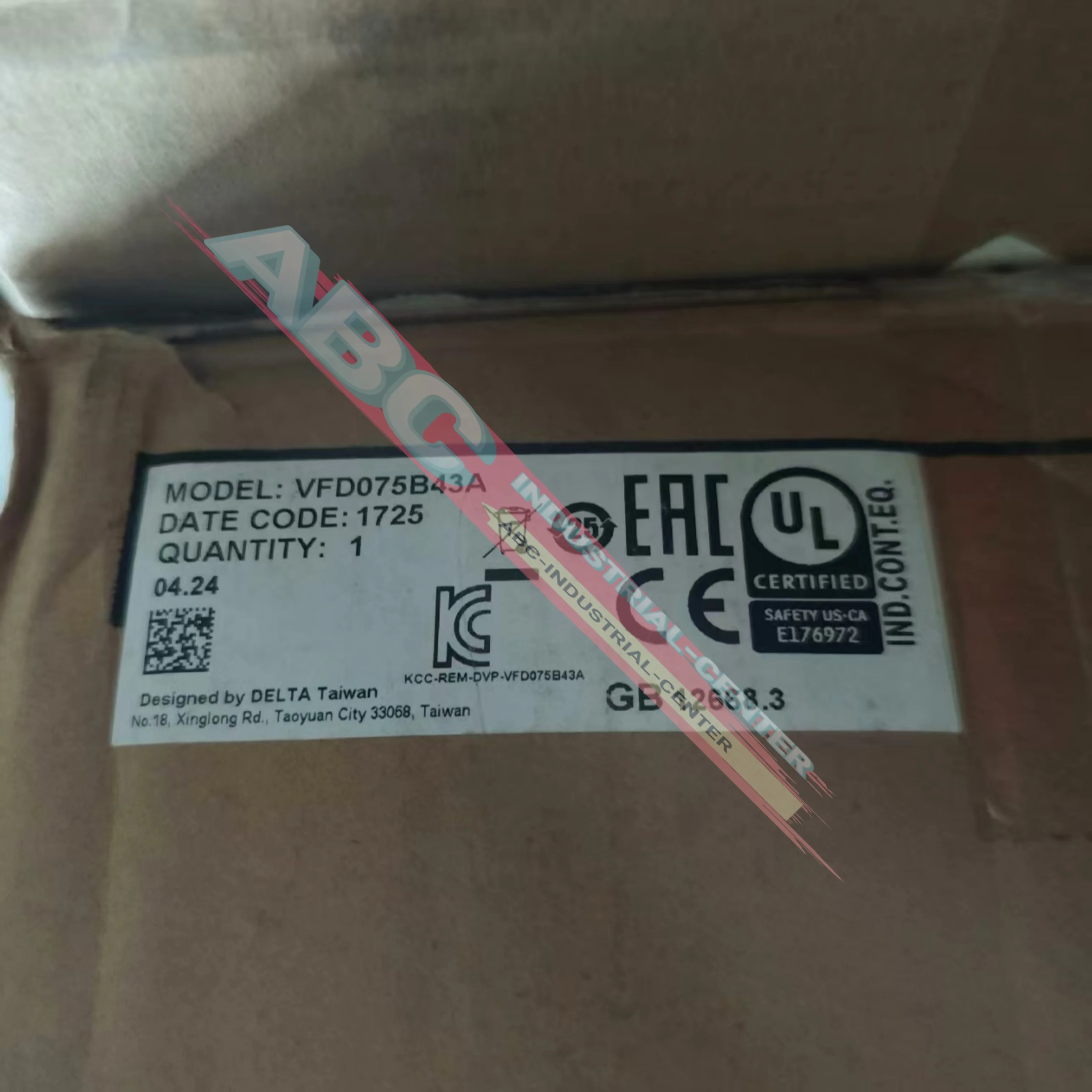 VFD075B43A 새 AC 모터 드라이브