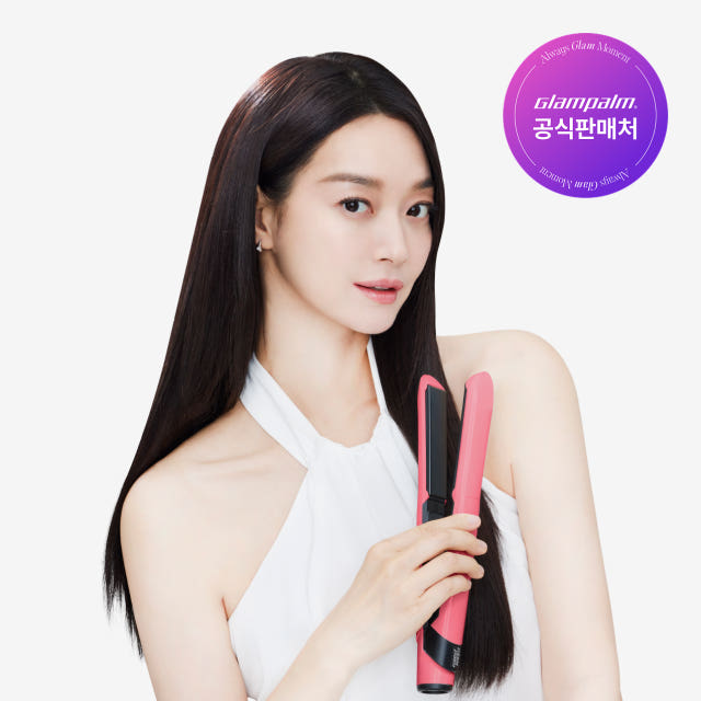 글램팜 글램뮤즈 터치 플랫 판고데기 미용실 매직기 글램 핑크