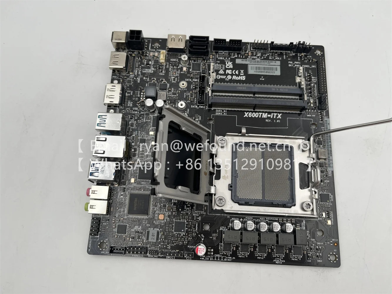 ASRock호환 Thin Mini-ITX AM5 소켓 9000 8000 7000 시리즈 듀얼 DDR5 6400X600TM-ITX