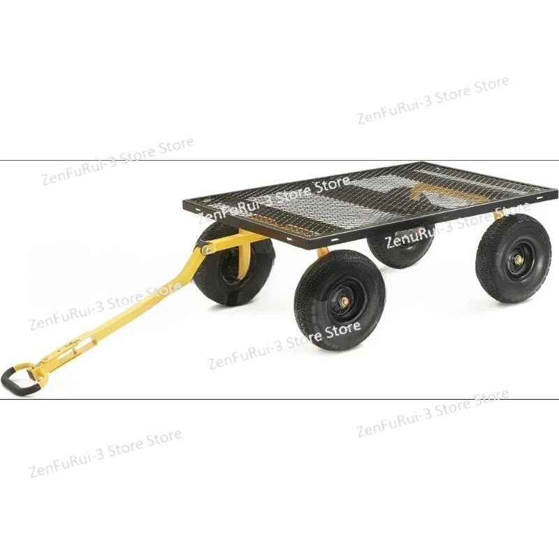 카트 GOR1400-COM 강철 견고컨버터블 2-in-1 핸들 탈착식 측면 12cu ft 1400lb 용량