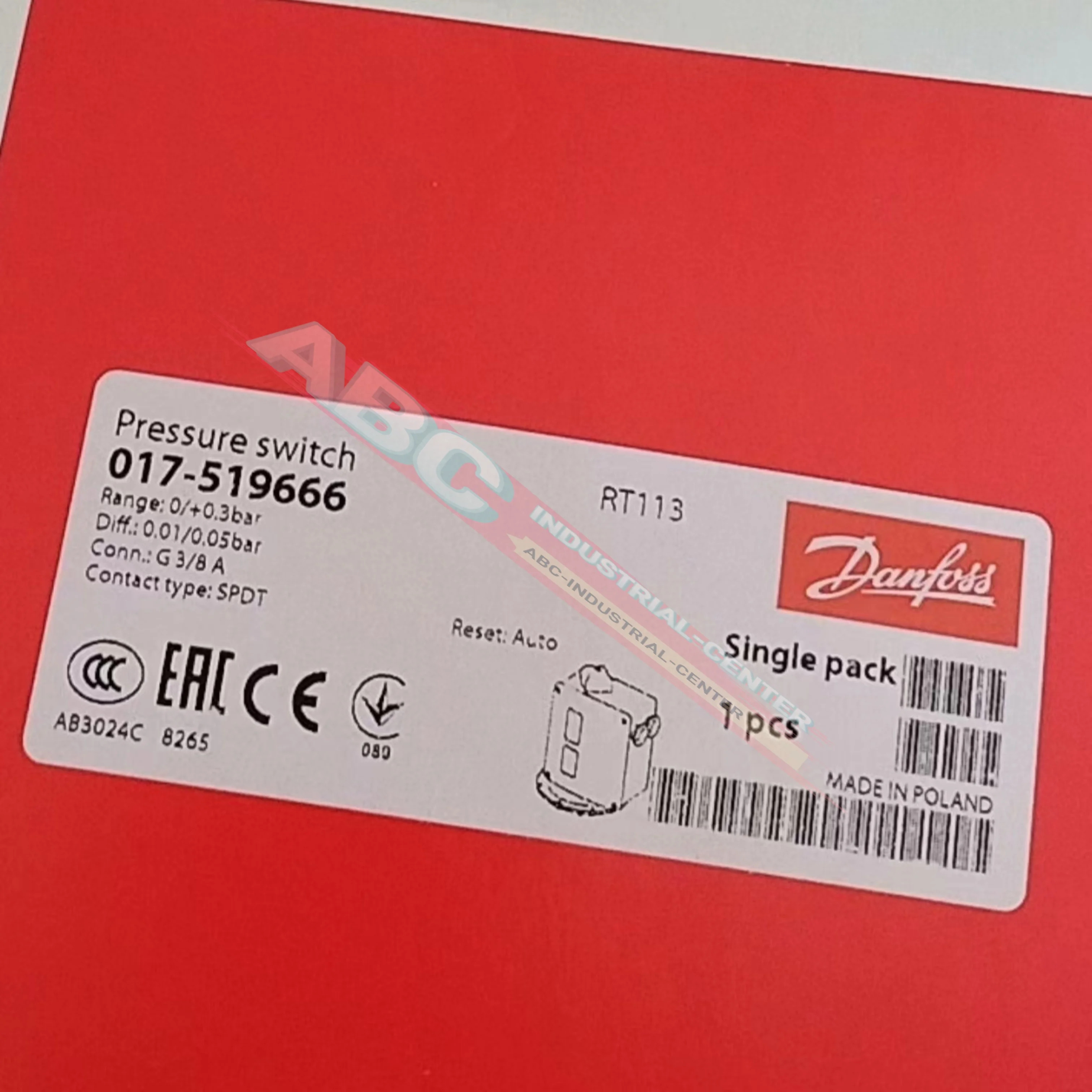 신 017-518766 RT30AW 017-519166 RT112 압력 스위치 017-519666 RT113