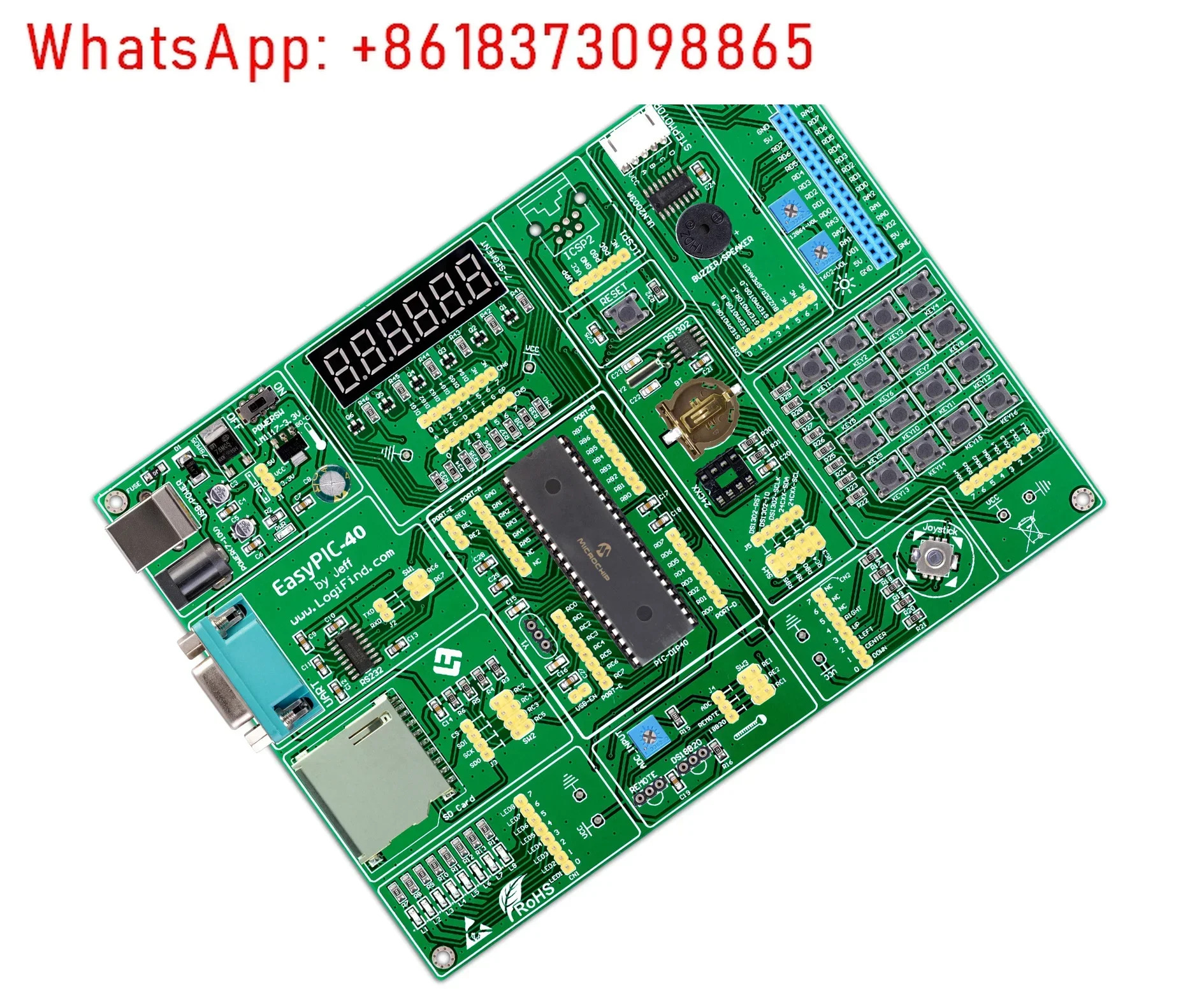 PIC16F877A 칩 루틴을 갖춘 PIC MCU 학습 개발보드 Easypic-40