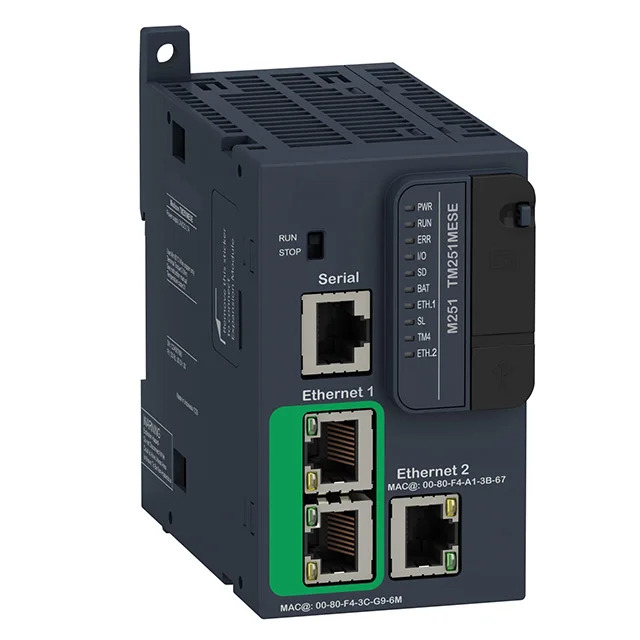 TM251MESE 오리지널 PLC 컨트롤러 2x 이더넷 경쟁력 PAC 전컨트롤러