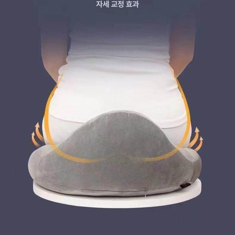 도너츠방석 꼬리뼈 엉덩이 구멍 단일 두꺼운 메모리폼 그린 - 상세 이미지 5