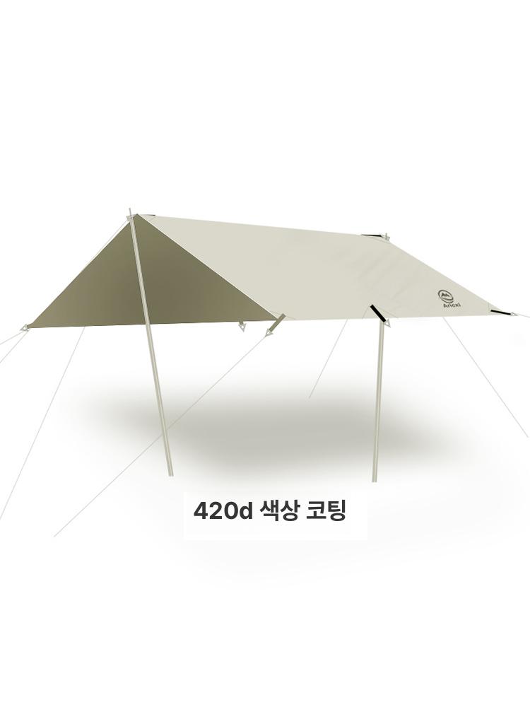렉타 사이드월 방수 차박용 타프스크린 헥사타프 그늘막 패키지 1 캐노피만 4x3m - 상품 이미지