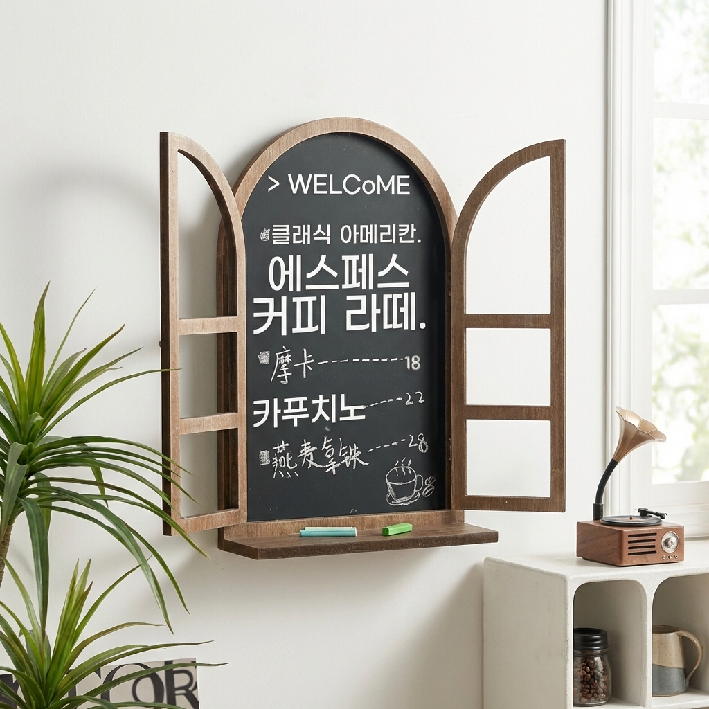 페이크 가짜 창문 프레임 레트로 인테리어 - 메인 이미지