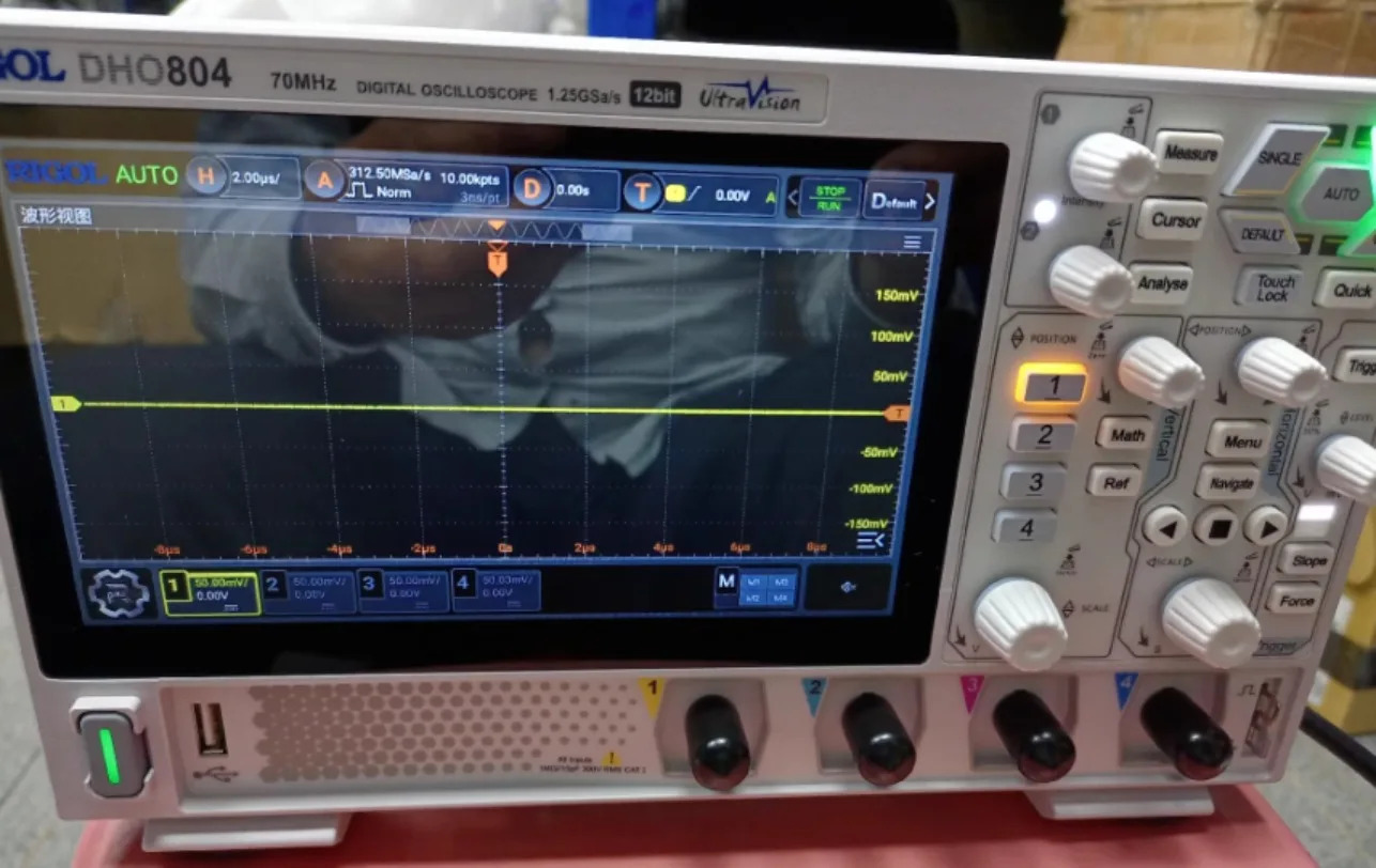 1개 RIGOL 디지털 오실로스코프 DHO804 70MHz 주파수 대역 12비트 수직 해상도...xSY