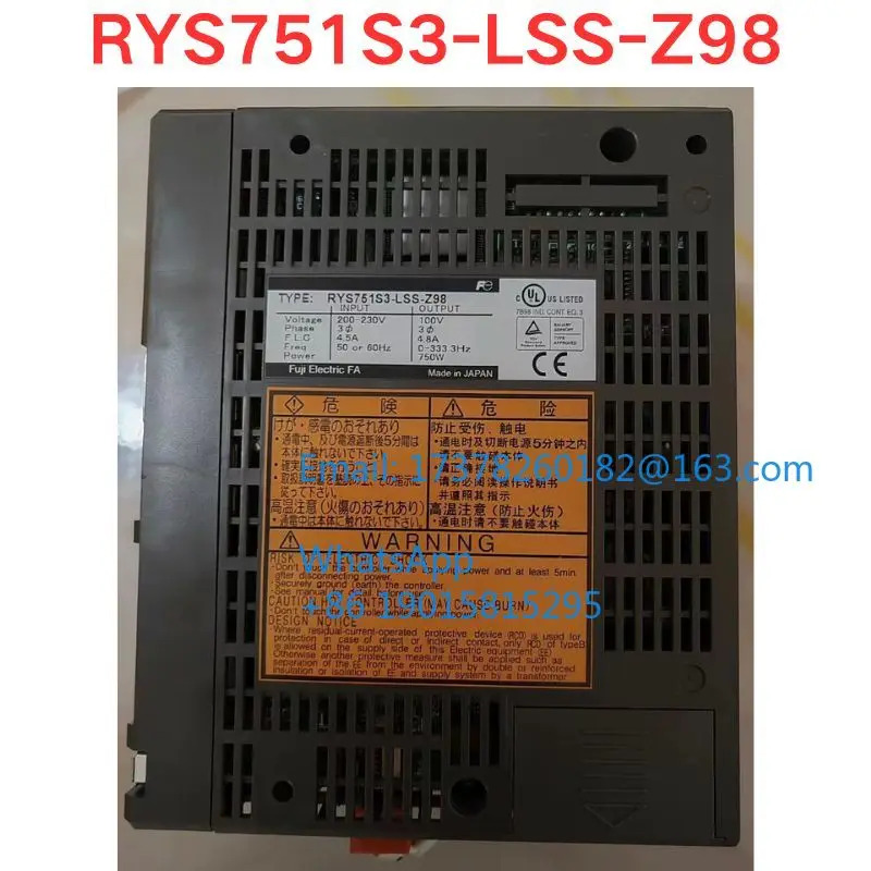 리퍼 RYS751S3-LSS-Z98 서보 드라이버 기능 확OK