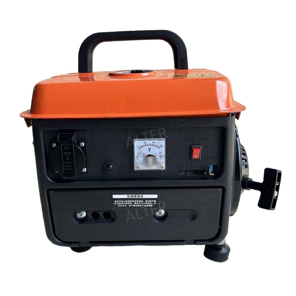 소형발전기 굴삭기 차박 가정용 저소음 휘발유 상품 650W 수동 시동 220V - 상품 이미지